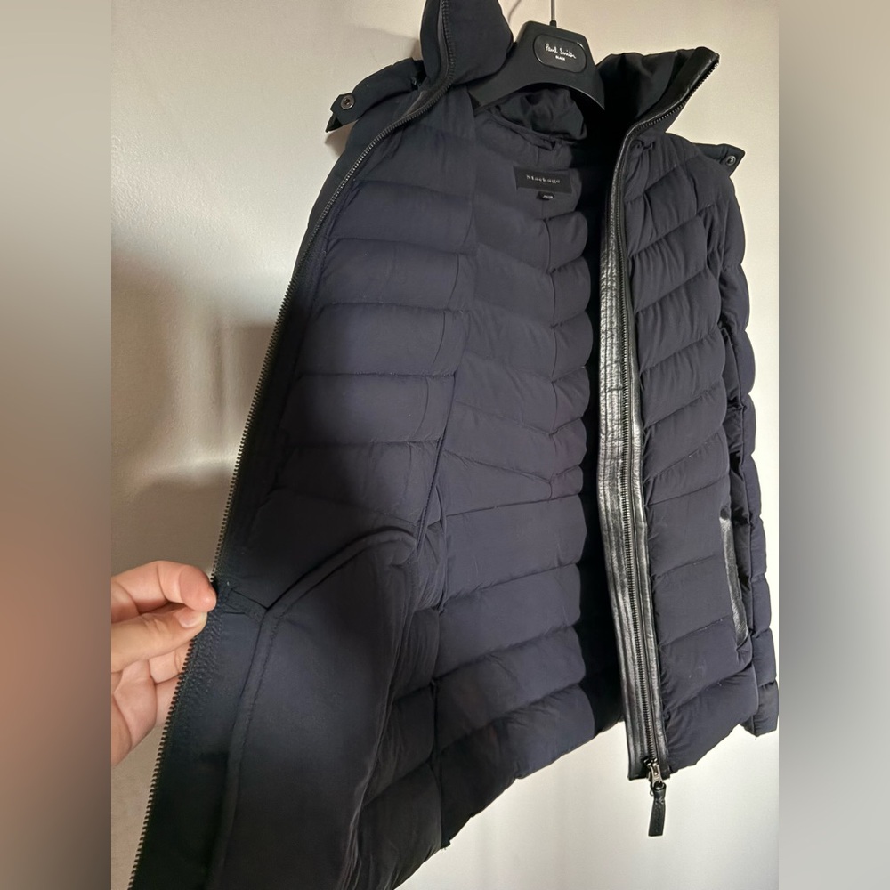 Mackage Navy Puffer Jacket xsmall 90% goose feather - Picture 12 of 17